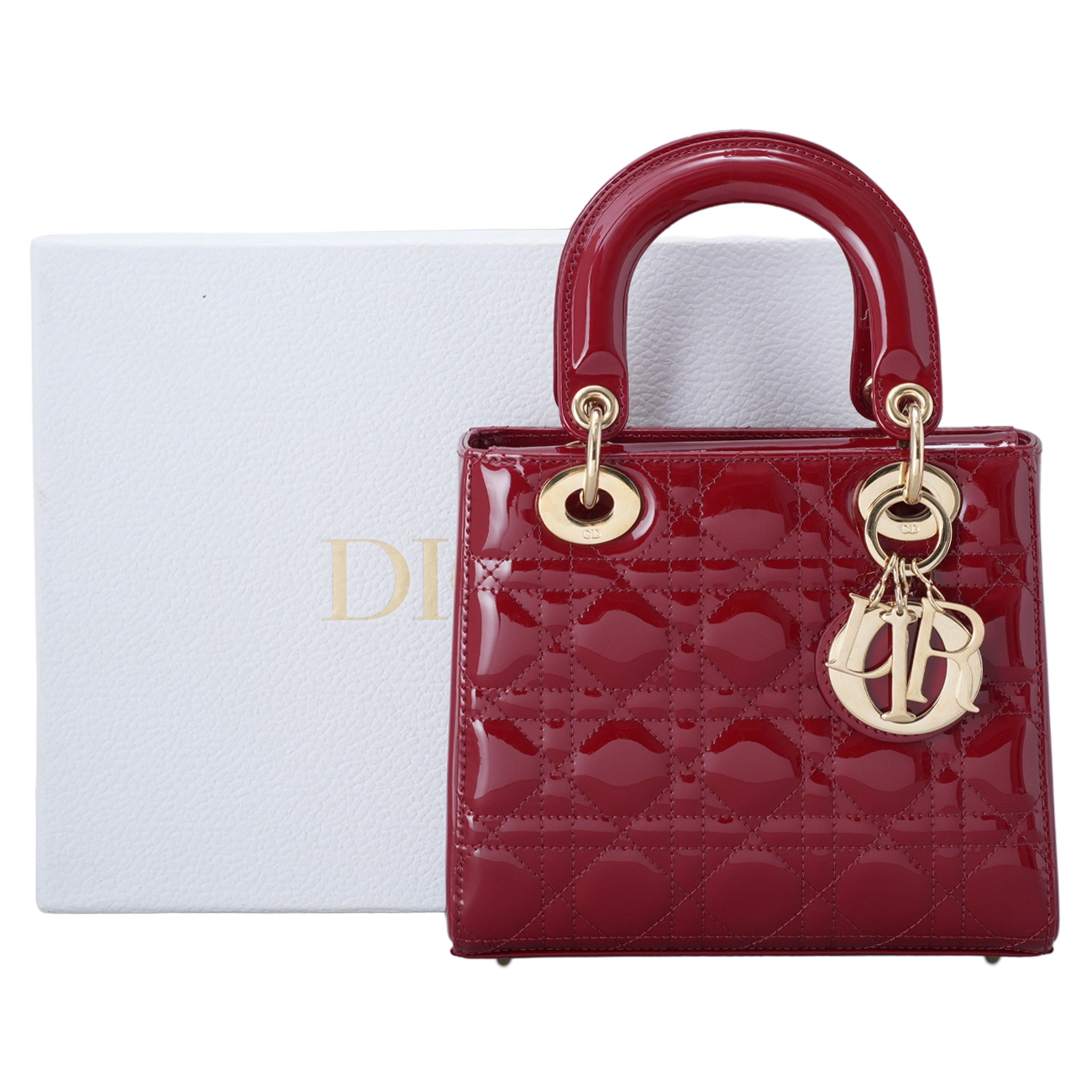 CHRISTIAN DIOR(USED)크리스찬디올 레이디디올 페이던트 스몰 레드